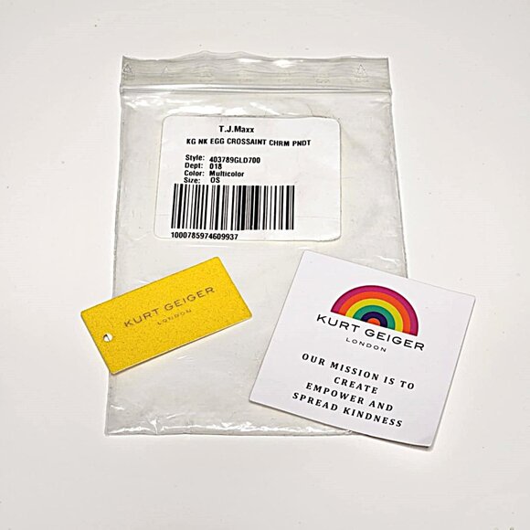 Kurt Geiger London egg & croissant necklace - Picture 6 of 10